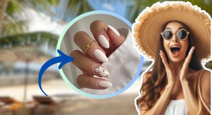 4 diseños de uñas decoradas al estilo blanco veraniego para lucir fresca con el calor del verano