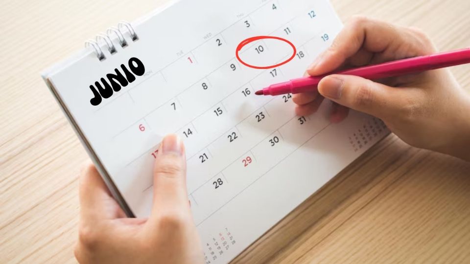 calendario en el mes de junio. Fuente: Foto: Freepik / Producción Exa FM