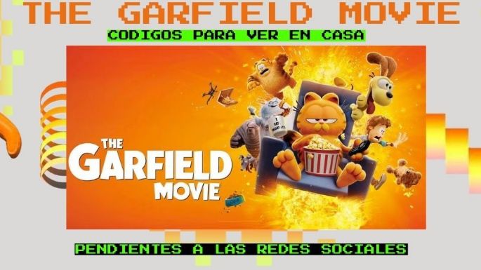 Disfruta de la película de Garfield en tu casa.