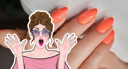 Uñas de color naranja brillante ideales para el verano 2024