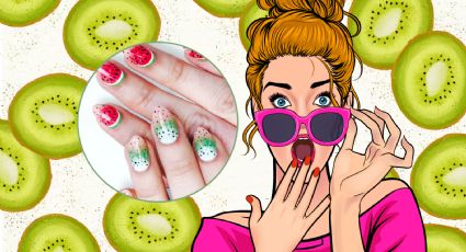 ¿Qué son las fruit nails? 5 diseños de uñas inspirados en el Kiwi