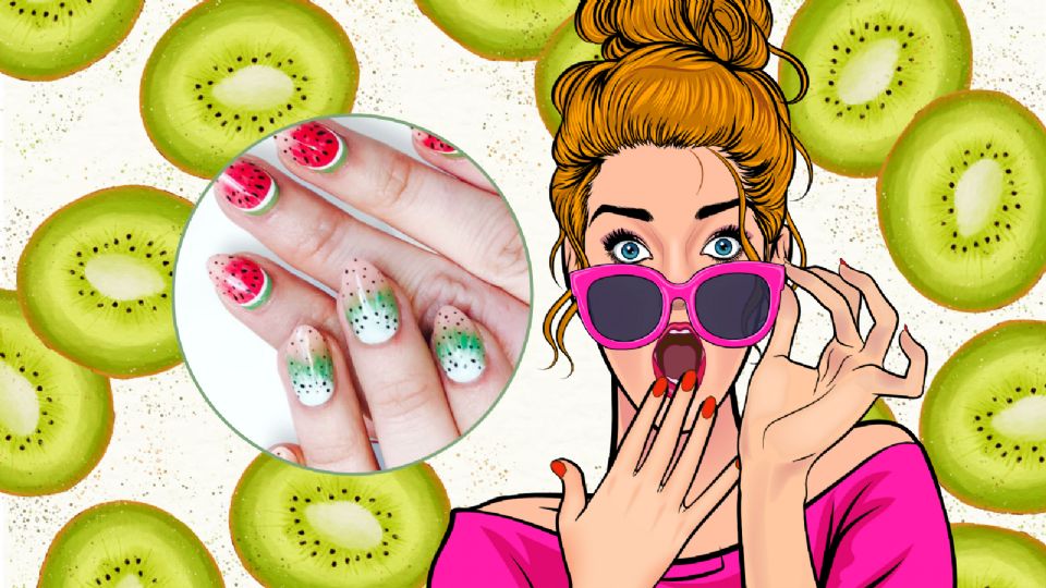 Conoce la nueva moda en uñas conocidas como fruit nails.