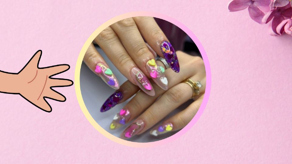 La manicura almendrada es ideal para los dedos cortos y gruesos