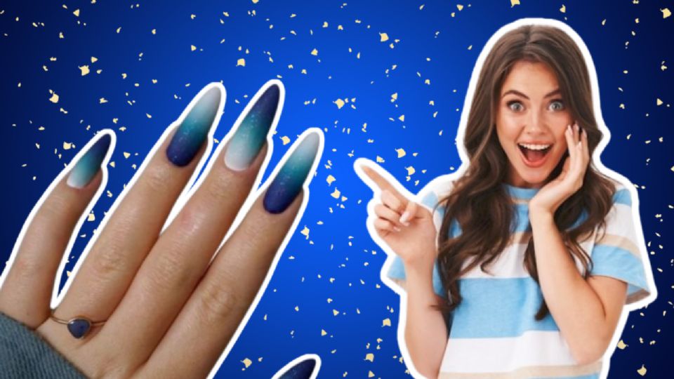 Las uñas color azul son de las manicuras que más se pueden combinar en verano