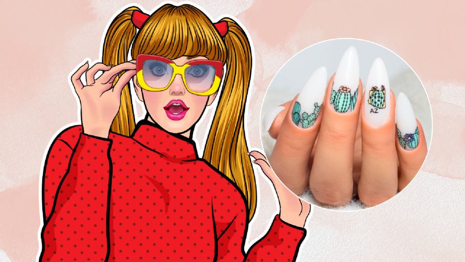 Las uñas con estampas son la nueva tendencia en manicuras.