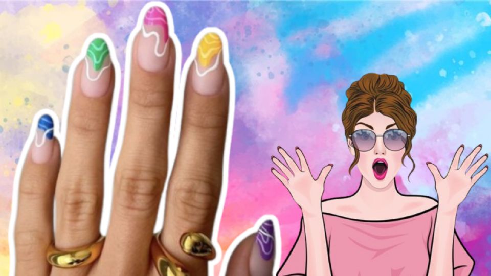 Las uñas más coloridas y con mucho estilo.