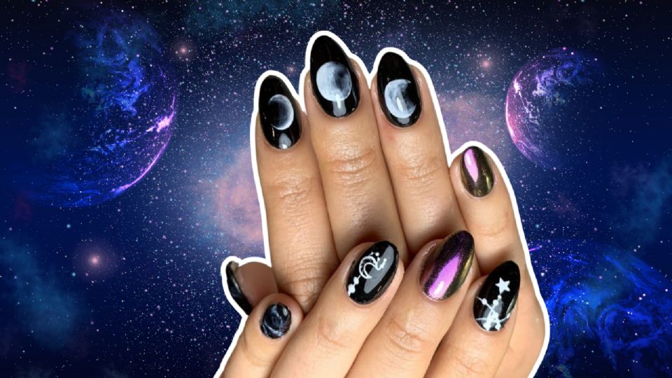 La manicura galáctica es lo más trendy del momento .