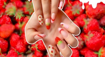 Uñas bonitas de fresa inspiradas en Pinterest para lucir perfecta