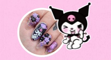 5 diseños de uñas de Kuromi ideales para presumir una manicura juvenil