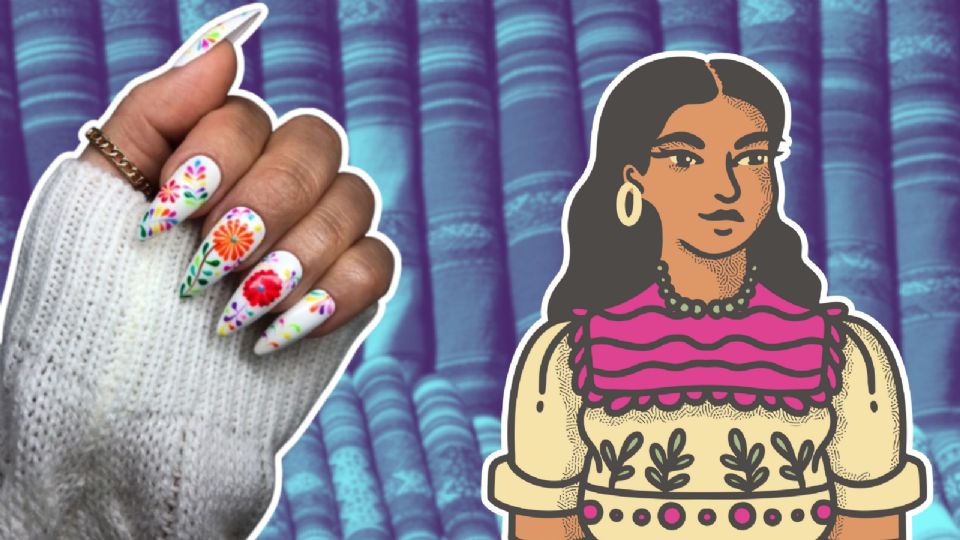 Tendencia uñas con diseño mexicano