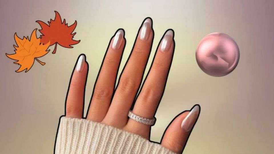 La manicura color perla es ideal para rejuvenecer las manos